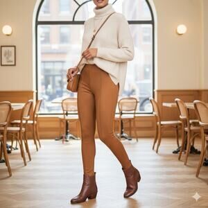 SPANX Faux Suede Legging Rich Caramel Tan NEW
Slimming Control Medium Boho Fall